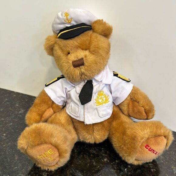 Cunard Cruise bear captain teddy retired 2012 bernie soft collectable sailor - Picture 1 of 9